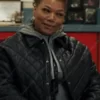 Robyn McCall The Equalizer Queen Latifah Black Leather Quilted Jacket