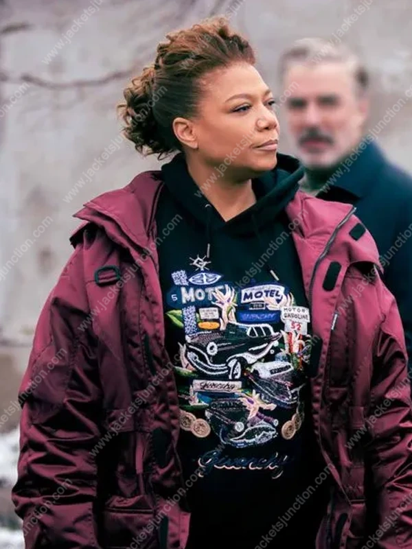 Robyn McCall The Equalizer Queen Latifah Burgundy Jacket