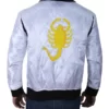 Ryan Gosling Drive Jacket White Scorpion