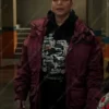 The Equalizer Robyn McCall Burgundy Jacket