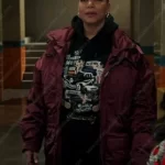 The Equalizer Robyn McCall Burgundy Jacket