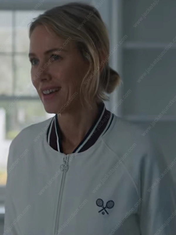 The Watcher Nora Brannock White Bomber Jacket