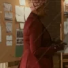 Theodora Birch The Watcher Noma Dumezweni Maroon Coat