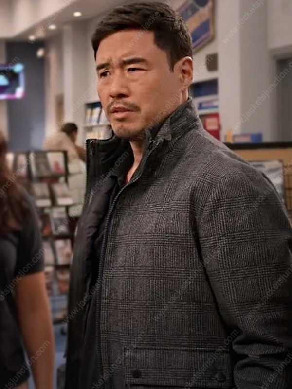 Timmy Blockbuster 2022 Randall Park Gray Jacket