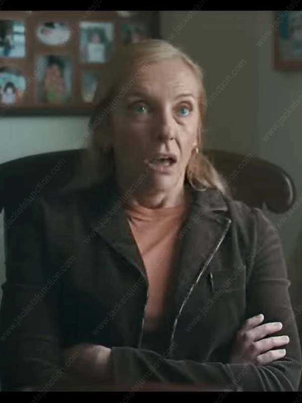 Toni Collette  The Estate 2022 Macey Brown Corduroy Blazer