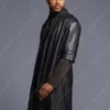 Trevor Jackson SuperFly Youngblood Priest Black Leather Coat