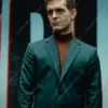 Tv Series Berlin 2023 Pedro Alonso Blue Blazer Coat