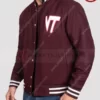 Virginia Tech Marooon Varsity Jacket