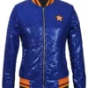 astros sequin sparkle jacket