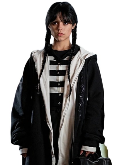 Addams Black Oversized Hoodie