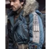 Diego Luna Blue Parka Jacket