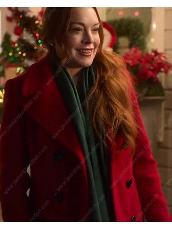 Falling for Christmas Sierra Belmont Red Coat