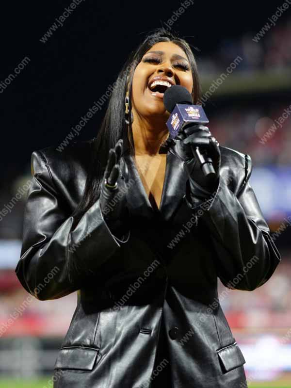 World Series Game Jazmine Sullivan Coat