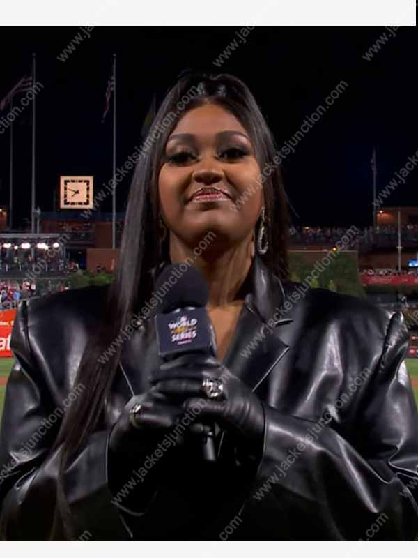 World Series Astros 2022 Jazmine Sullivan Coat