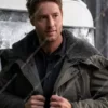 Justin Hartley Gray Hooded Jacket