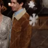 Justin Long Brown Shearling Jacket