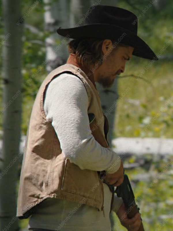 Luke Grimes Yellowstone Denim Vest