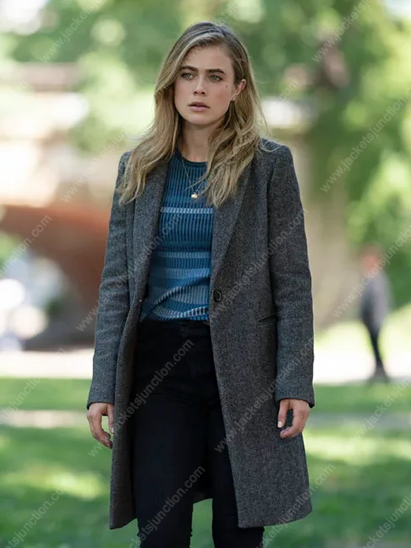 Manifest S04 Michaela Stone Grey Coat