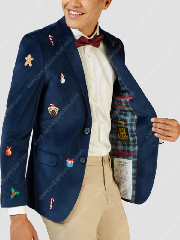 Mens Blue Christmas Tuxedo