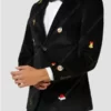 Mens Christmas Black Blazer