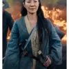  Michelle Yeoh The Witcher Blood Origin Scian Blue kimono Coat