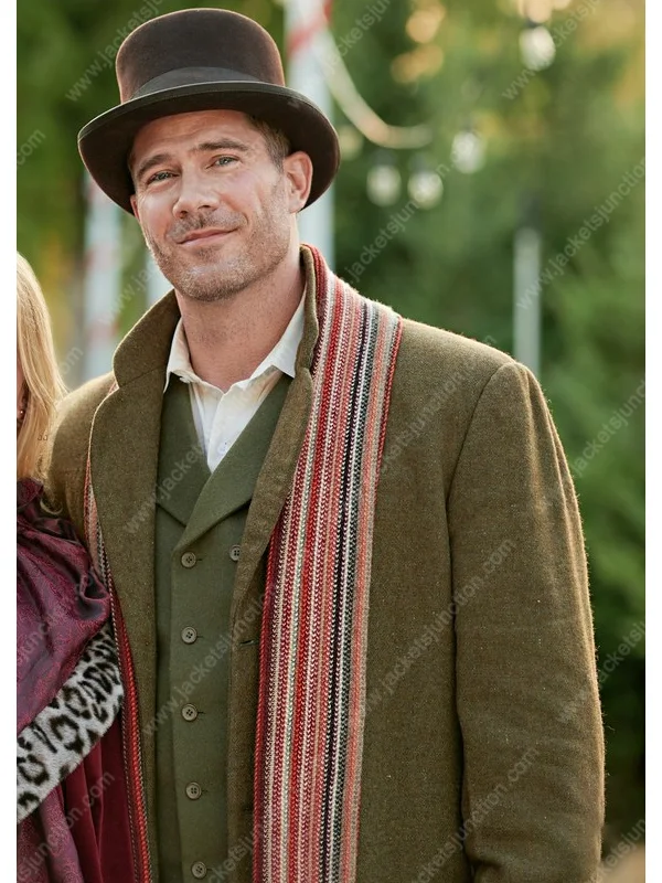 Ryan Scott A Magical Christmas Village 2022 Luke Macfarlane Coat