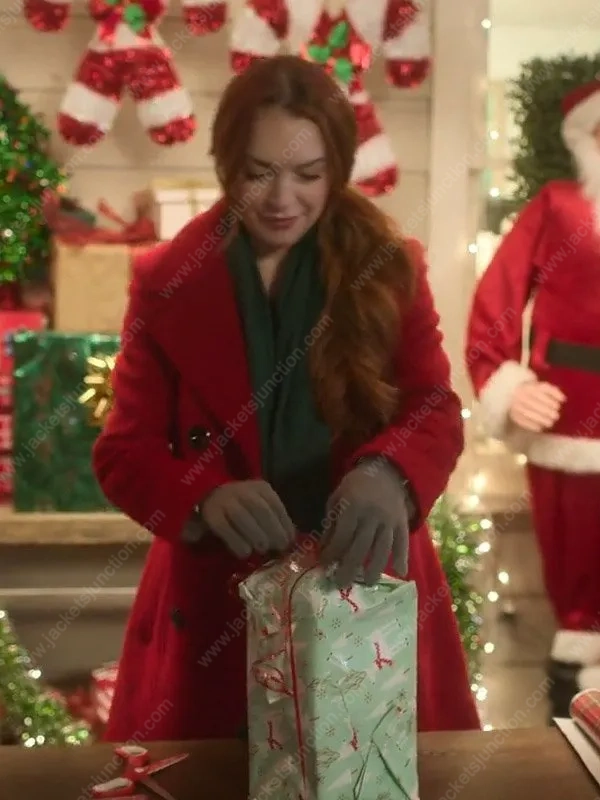 Sierra Belmont Falling for Christmas Red Coat