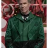 Spirited Present Green & Black Quilted Tailcoat