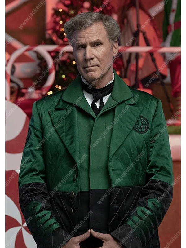 Spirited Present Green & Black Quilted Tailcoat