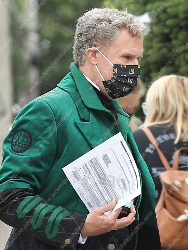 Spirited Will Ferrell Green & Black Coat