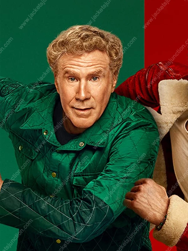 Spirited Will Ferrell Quilted Jacket