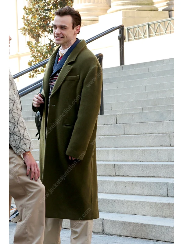 Thomas Doherty Green Trench Coat