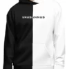 Unus Annus Split Black & White Pullover Hoodie