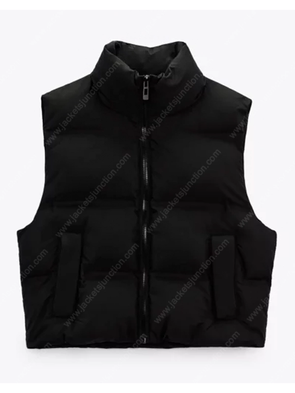 Jenna Ortega Wednesday Addams Black Vest - Jackets Junction