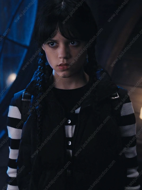 Wednesday Jenna Ortega Black Vest