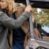 Yellowstone Beth Dutton Brown Suede Leather Coat