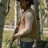 Yellowstone Kayce Dutton Beige Denim Vest