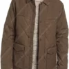 Young Royals S02 Wilhelm Brown Quilted Jacket