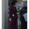 Amelia Salazar The Recruit Maroon Coat