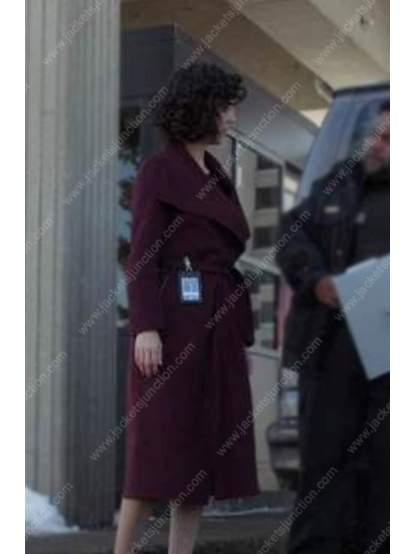 Amelia Salazar The Recruit Maroon Coat