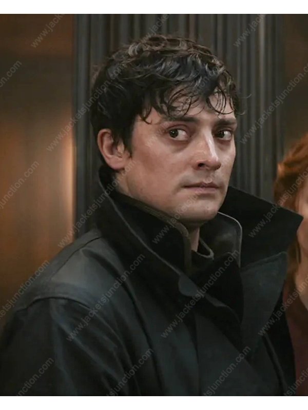 Aneurin Barnard Black Trench Coat