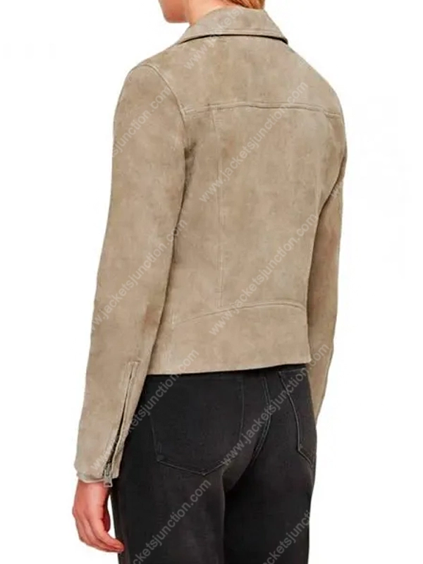 Bad Sisters Ursula Flynn Suede Biker Jacket