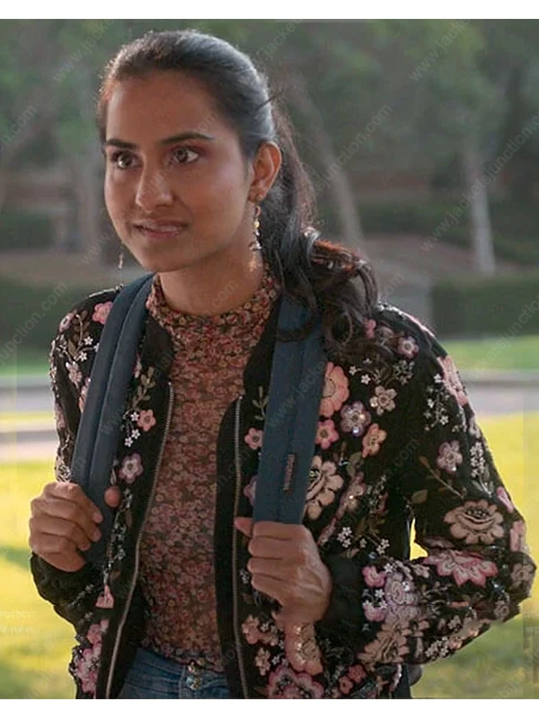 Amrit Kaur The Sex Lives of College Girls Bela Malhotra Floral Jacket