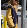 Blue and Yellow Taylor Swift Baseball Bomber Jacket