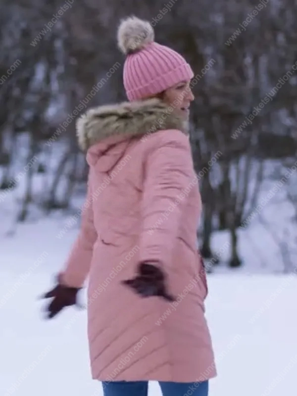 Brittany Snow Pink Puffer Jacket