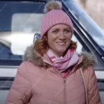 Christmas with the Campbells Jesse Pink Puffer Jacket