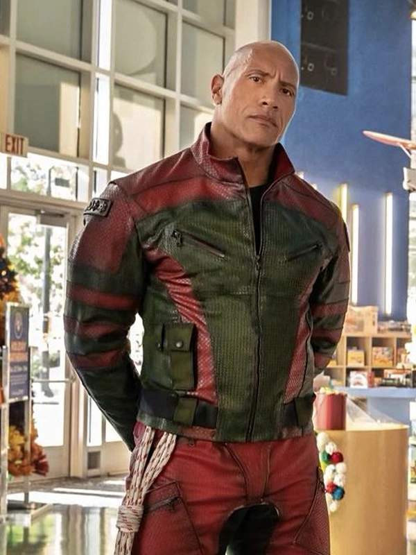 Dwayne Johnson Leather Jacket Red One