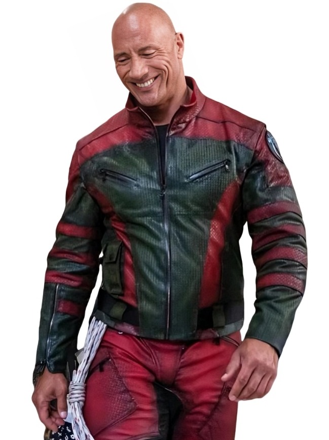 Dwayne Johnson Red One Leather Jacket