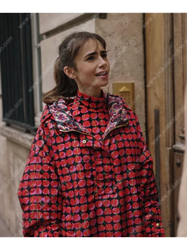 Emily In Paris S03 Lily Collins Cherries Jacket