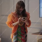 Emily In Paris S03 Lily Collins Orange Jacket